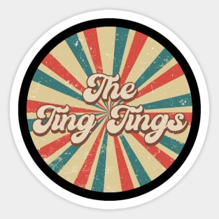 Circle Design Ting Proud Name Birthday 70s 80s 90s Styles Sticker